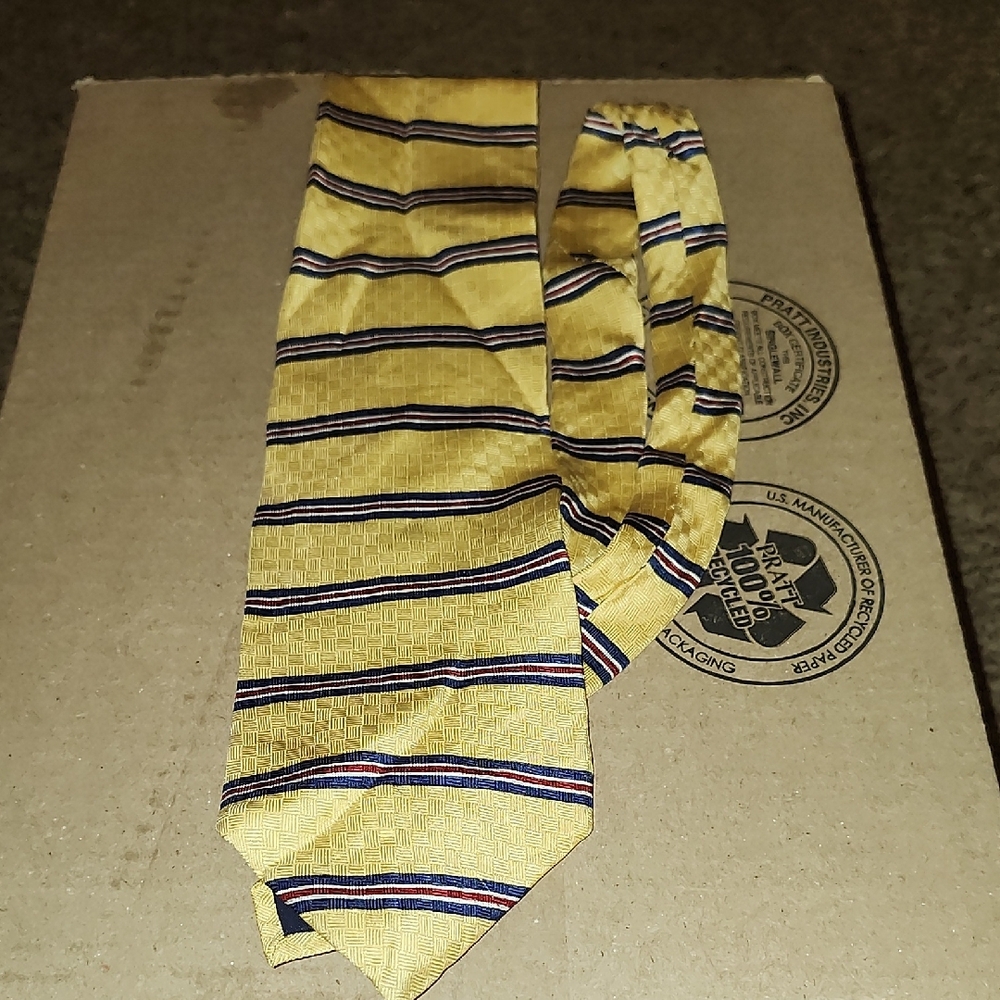 Yellow Striped Tie
